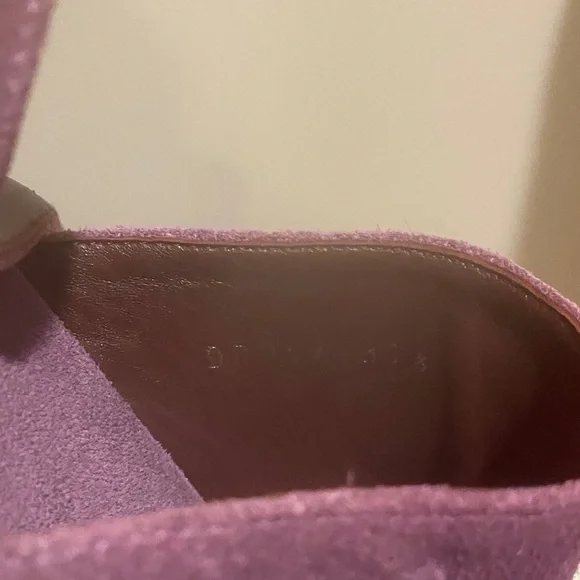 Dries Van Noten Purple Suede Platform Heels